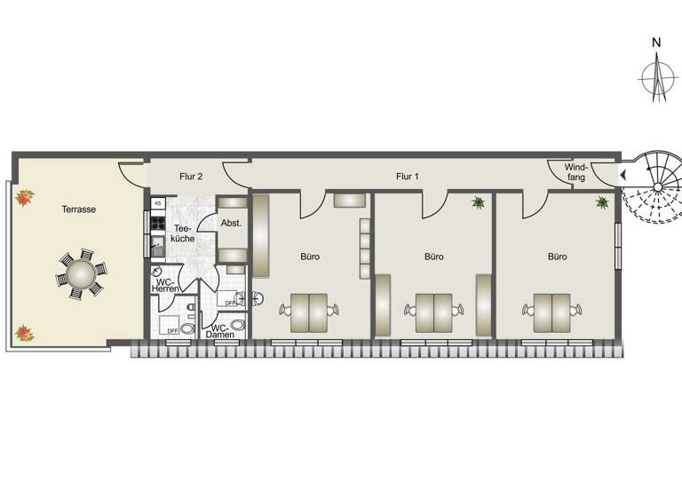 Bürofläche zur Miete provisionsfrei 2.212 € 158 m²<br/>Bürofläche Falkensee 14612