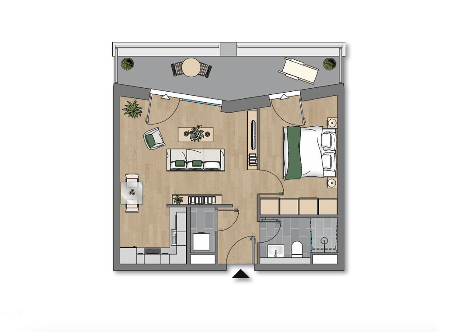 Wohnung zur Miete 886 € 2 Zimmer 49 m²<br/>Wohnfläche 4.<br/>Geschoss 01.01.2025<br/>Verfügbarkeit Freiberger Straße 1 Wilsdruffer Vorstadt (Jagdweg) Dresden 01067