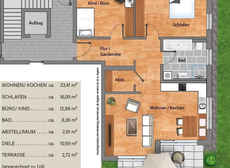 Wohnung zum Kauf - Erstbezug provisionsfrei 419.000 € 3 Zimmer 86,8 m² EG frei ab sofort Ida-Pfeiffer-Straße Amberg 92224