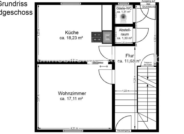 Reihenmittelhaus zum Kauf 79.000 € 4 Zimmer 100 m² 210 m² Grundstück Coswig Coswig (Anhalt) 06869