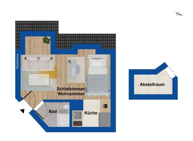 Studio zum Kauf 95.000 € 1 Zimmer 26 m² 5. Geschoss St Johannis Nürnberg 90419