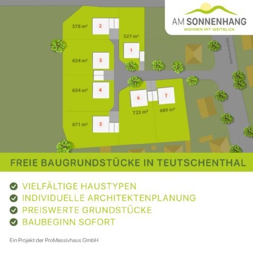 Grundstück zum Kauf provisionsfrei 392.870 € 578 m²<br/>Grundstück Beethovenstraße Teutschenthal Teutschenthal 06179