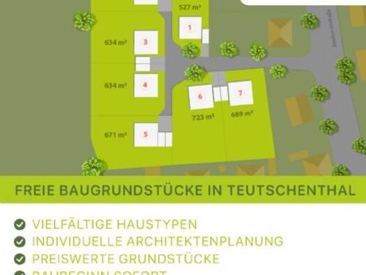 Grundstück zum Kauf provisionsfrei 392.870 € 578 m² Grundstück Beethovenstraße Teutschenthal 06179