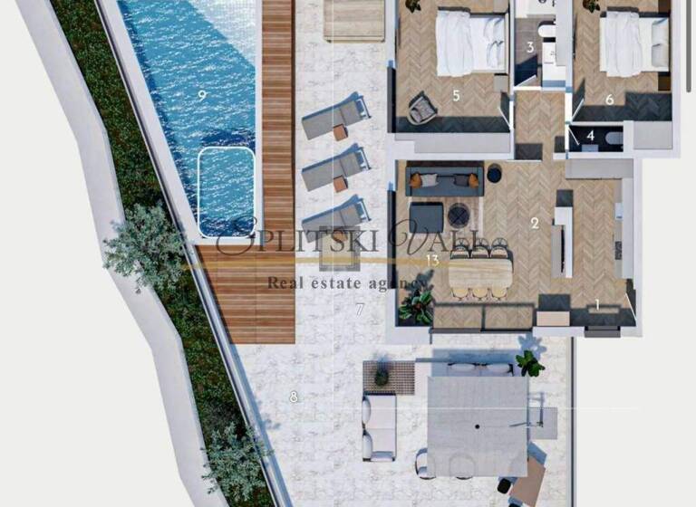 Wohnung zum Kauf 949.000 € 2 Zimmer 205 m² Split