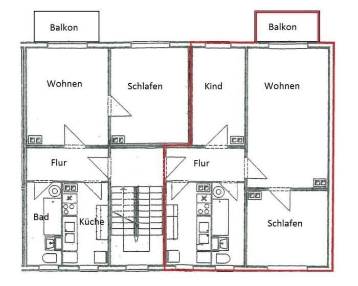 Wohnung zur Miete 400 € 3 Zimmer 61 m²<br/>Wohnfläche EG<br/>Geschoss ab sofort<br/>Verfügbarkeit Geschwister-Scholl-Str. 2 - 8A Hildburghausen Hildburghausen 98646