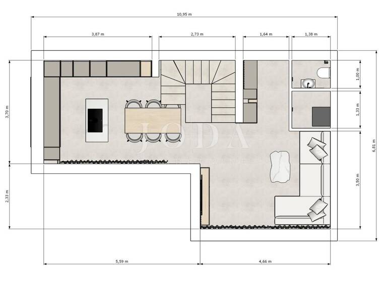Doppelhaushälfte zum Kauf 620.000 € 4 Zimmer 200 m² Grundstück Malinska-Dubasnica 51511