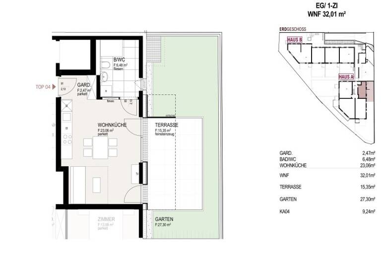 Studio zum Kauf - Erstbezug 289.000 € 1 Zimmer 32 m² Südtiroler Straße 2 Hall in Tirol 6060
