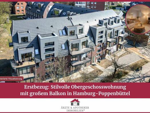 Wohnung zum Kauf - Erstbezug 475.000 € 3 Zimmer 65,2 m² Poppenbüttel Wandsbek 22399