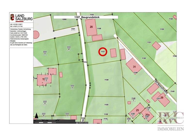 Grundstück zum Kauf 379.000 € 1.005 m² Grundstück Bürmoos 5111
