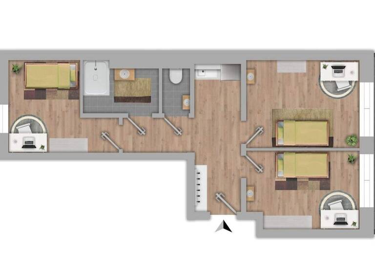 Büro zum Kauf 299.000 € 3 Zimmer Waldegg Linz 4020