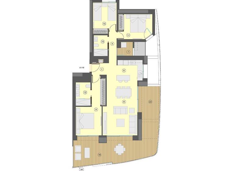 Wohnung zum Kauf - Erstbezug provisionsfrei 880.000 € 4 Zimmer 130 m² Benidorm 03502