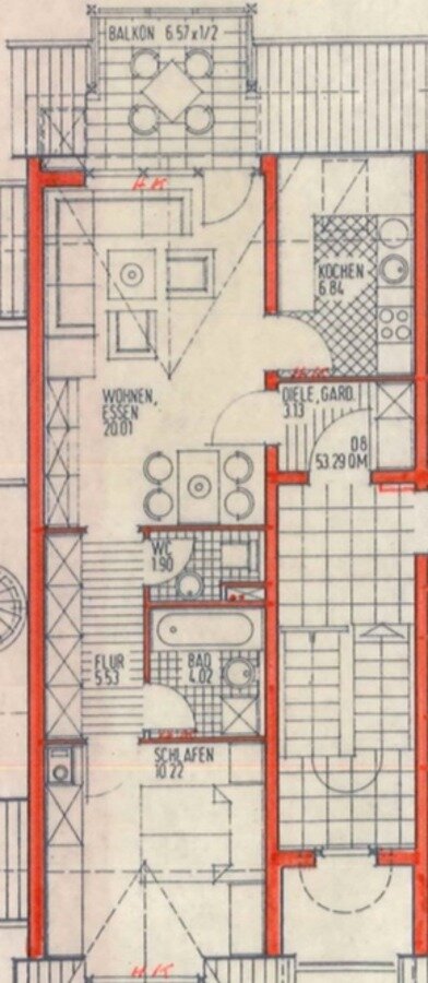 Wohnung zur Miete 780 € 2 Zimmer 54 m²<br/>Wohnfläche 3.<br/>Geschoss 31.03.2025<br/>Verfügbarkeit Heimbach Teningen 79331