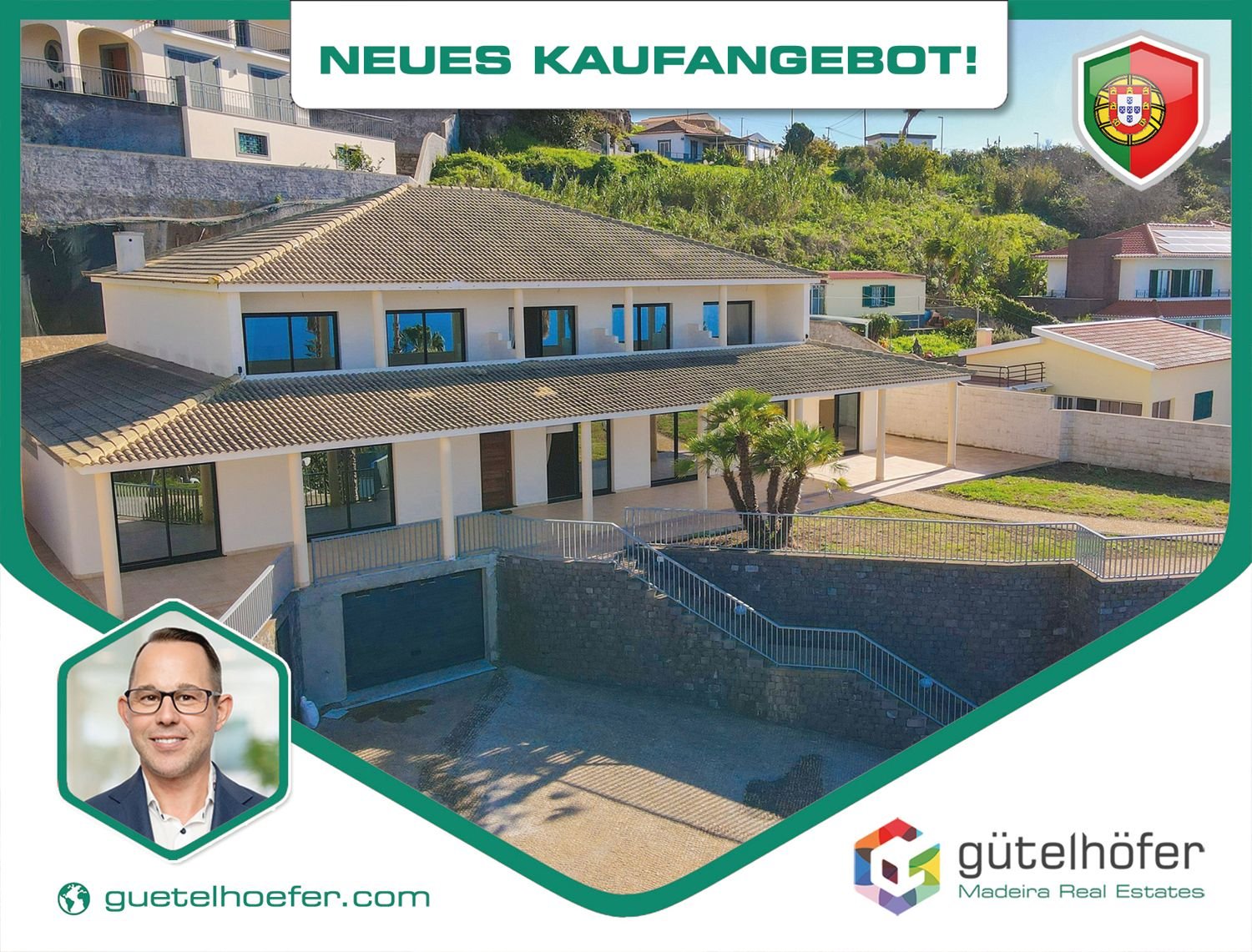 Villa zum Kauf 1.700.000 € 5 Zimmer 566 m²<br/>Wohnfläche 1.500 m²<br/>Grundstück Niederdorla Funchal / Madeira 9060