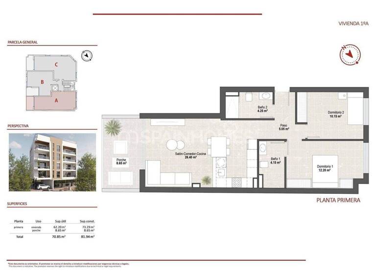 Penthouse zum Kauf 260.000 € 3 Zimmer 73 m² EG Murcia 30740