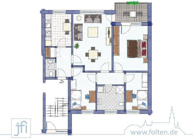 Wohnung zur Miete 575 € 4 Zimmer 81,5 m² Borssum/Hilmarsum Emden 26725