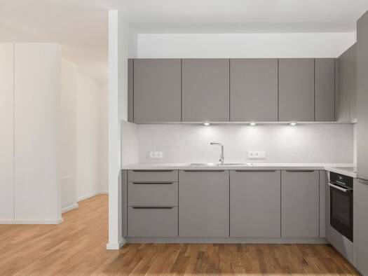 Wohnung zur Miete - Erstbezug 2.725 € 4 Zimmer 98,1 m² 2. Geschoss frei ab sofort Pufendorfstraße 3A-3E Friedrichshain Berlin 10249
