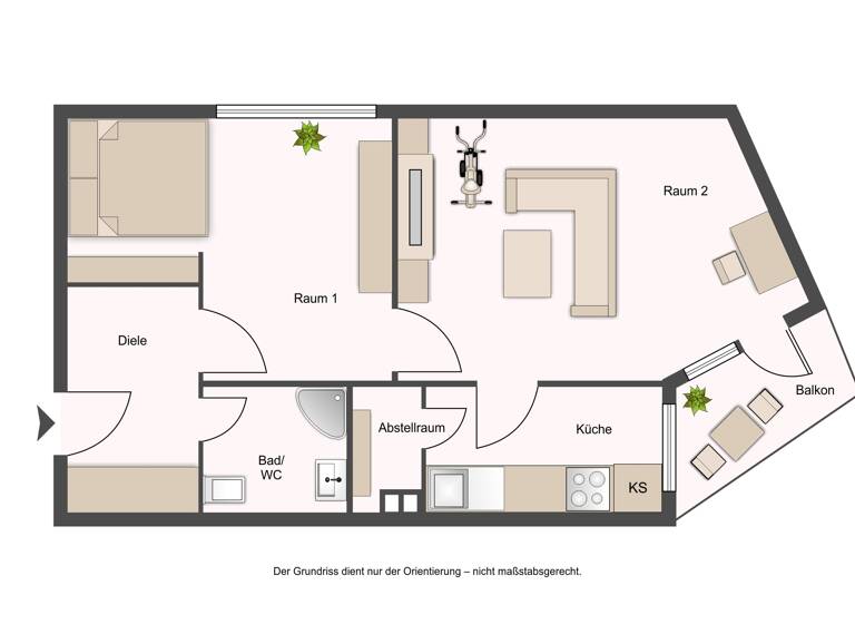 Wohnung zum Kauf 194.000 € 1,5 Zimmer 48,3 m² 2. Geschoss Wandsbek Hamburg 22047