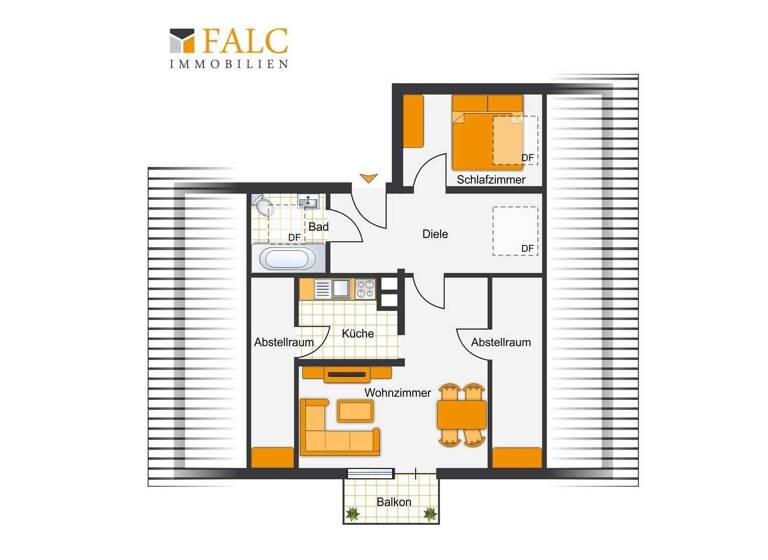 Wohnung zur Miete 510 € 2,5 Zimmer 51 m² 4. Geschoss Bergerhausen Essen 45136