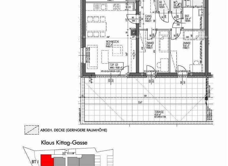 Wohnung zur Miete 1.005 € 4 Zimmer 93,8 m² frei ab 30.06.2026 Pressbaum 3021