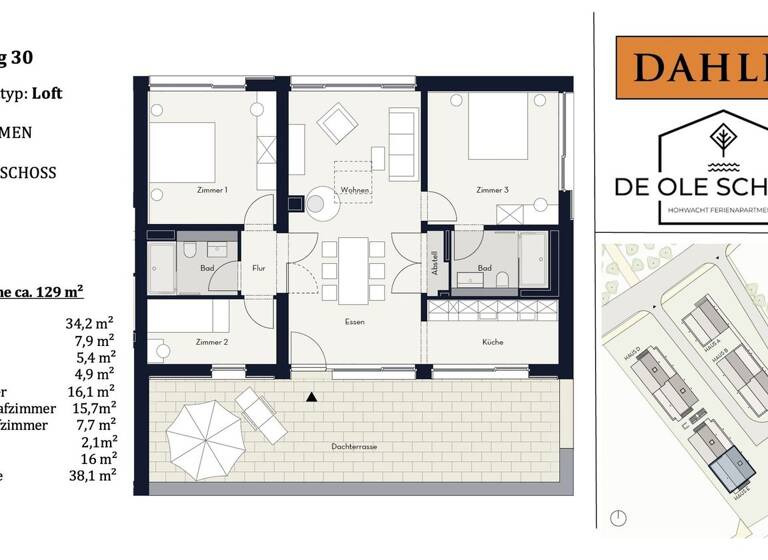 Penthouse zum Kauf 651.686 € 4 Zimmer 129 m² Hohwacht 24321