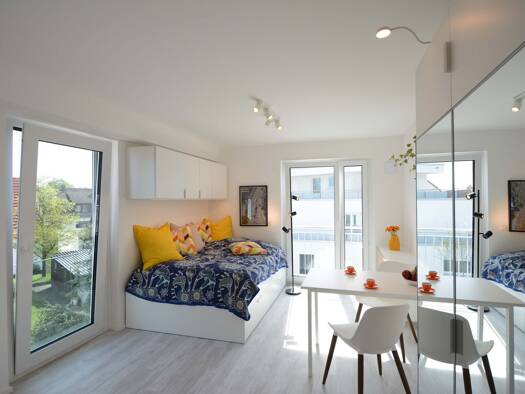 Wohnung zur Miete 1.290 € 1 Zimmer 24 m² Geschoss 1/4 frei ab 01.06.2026 Bahnhofstraße 58 Neufahrn Neufahrn bei Freising 85375