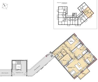 Wohnung zur Miete - Neubau nur mit Wohnberechtigungsschein 624 € 4 Zimmer 104 m² 2. Geschoss frei ab sofort Familie-Cohn-Str. 2 Vier Boizenburg/Elbe 19258