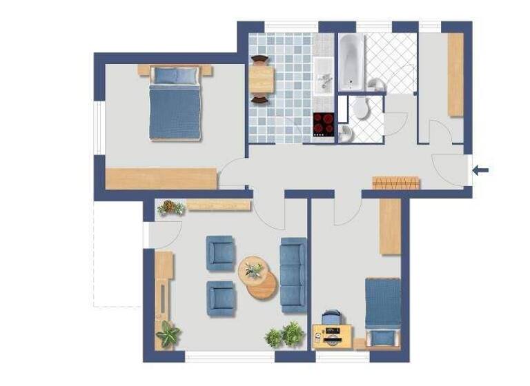 Wohnung zum Kauf provisionsfrei 253.000 € 3 Zimmer 67,8 m² Hammarskjöldring 92 Niederursel Frankfurt am Main 60439