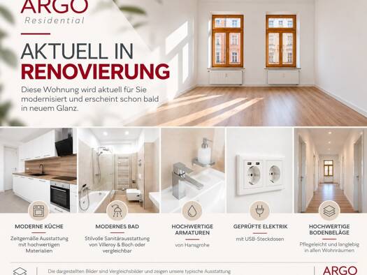 Wohnung zur Miete 1.119 € 3 Zimmer 80 m² 3. Geschoss Kesselsdorfer Straße 43 Naußlitz Dresden 01156