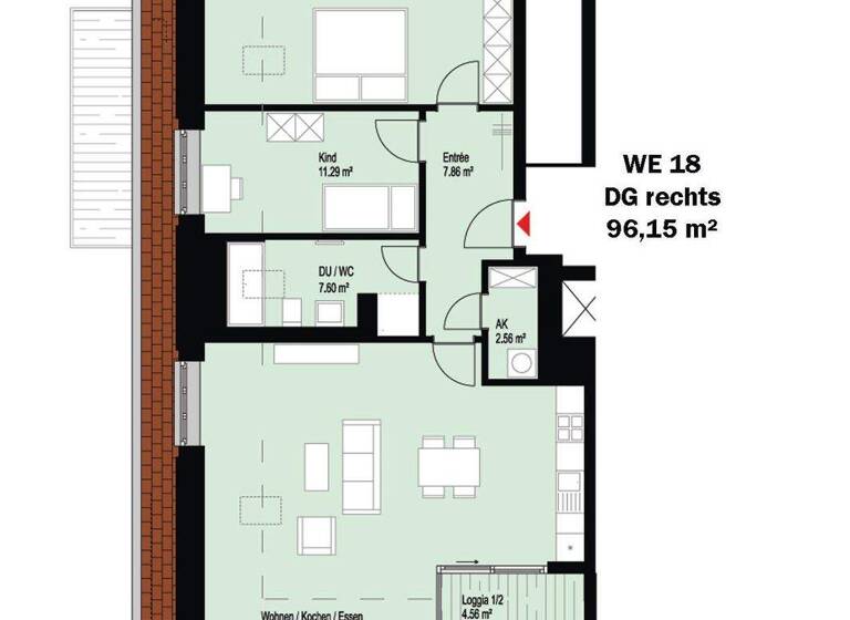 Wohnung zur Miete 1.448 € 3 Zimmer 96,2 m² 4. Geschoss frei ab 01.06.2026 Otto-Wilhelm-Scharenberg-Bogen 1 Meusdorf Leipzig 04289