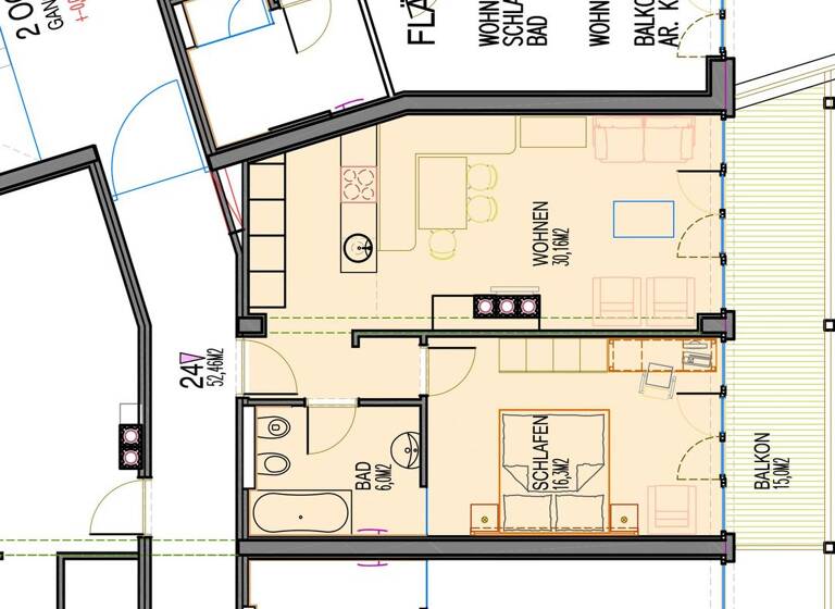 Wohnung zum Kauf 399.000 € 2 Zimmer 52 m² 2. Geschoss Seefeld in Tirol 6100