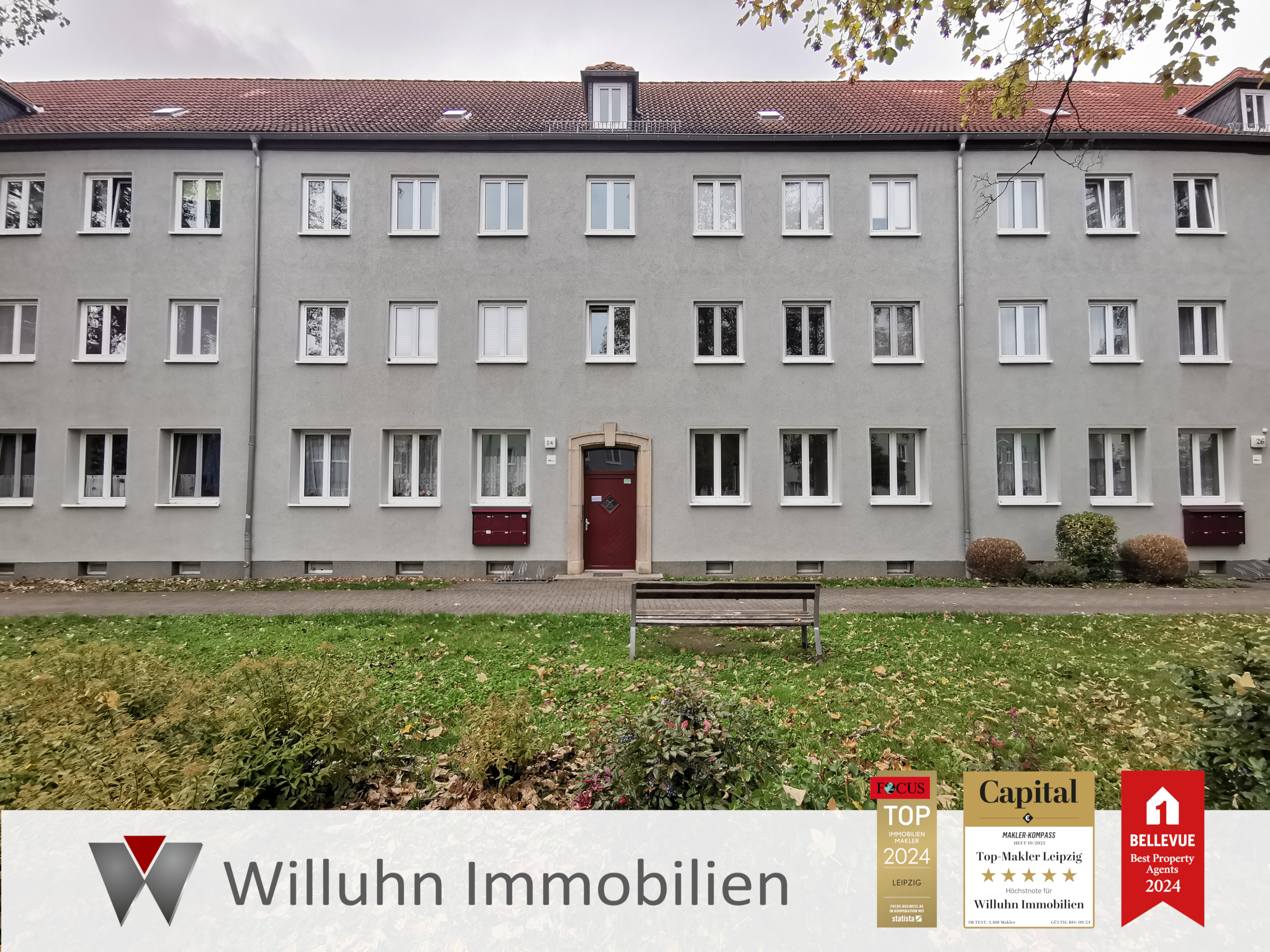 Wohnung zur Miete 308 € 3 Zimmer 52,1 m²<br/>Wohnfläche 2.<br/>Geschoss Schillerstraße 24 Merseburg Merseburg 06217