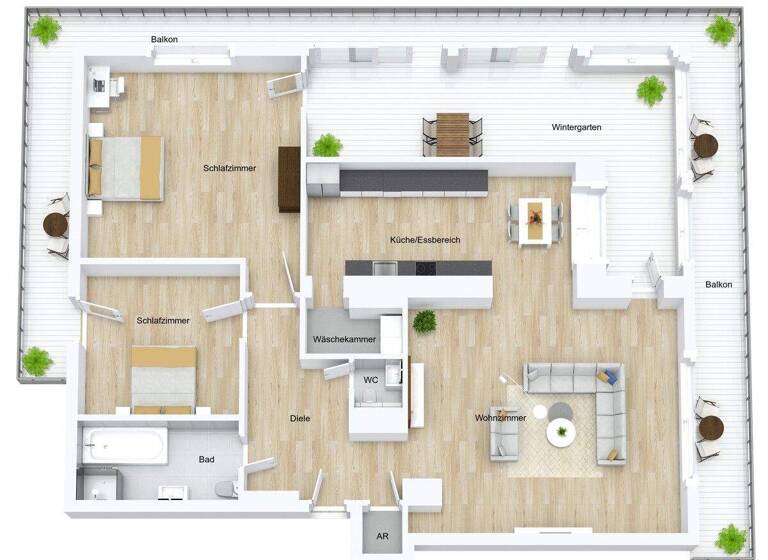 Wohnung zum Kauf 447.000 € 3 Zimmer 127 m² Blankenloch Stutensee 76297