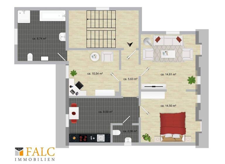 Wohnung zum Kauf 130.000 € 3 Zimmer 65 m² 2. Geschoss Urbar 56182