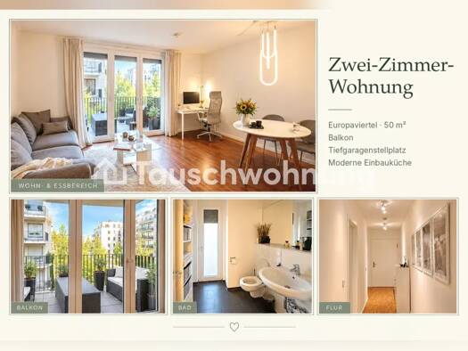 Wohnung zur Miete Tauschwohnung 1.150 € 2 Zimmer 51 m² 1. Geschoss Bockenheim Frankfurt am Main 60486