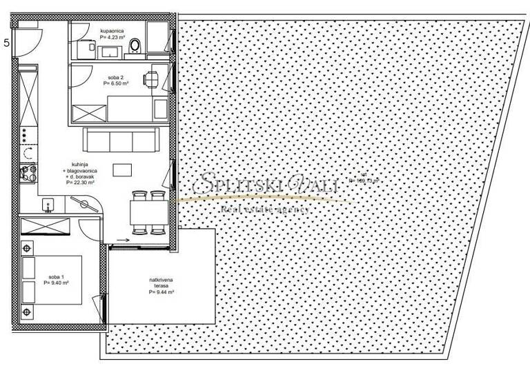 Wohnung zum Kauf 331.000 € 2 Zimmer 161 m² Split