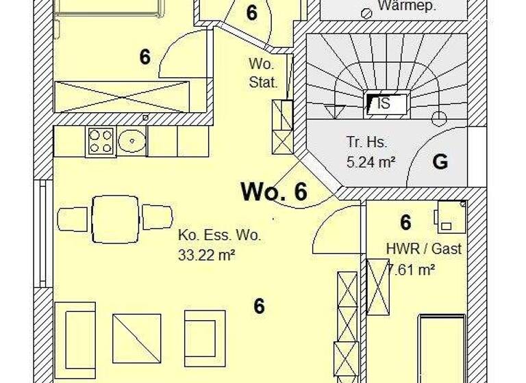 Wohnung zum Kauf provisionsfrei 285.600 € 2,5 Zimmer 59 m² Burgau 89331