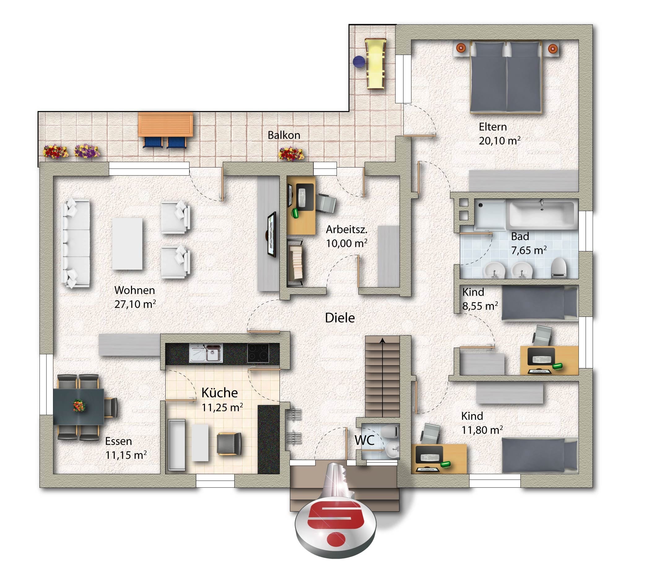 Einfamilienhaus zum Kauf 309.000 € 5 Zimmer 124,5 m²<br/>Wohnfläche 1.164 m²<br/>Grundstück Bassum Bassum 27211