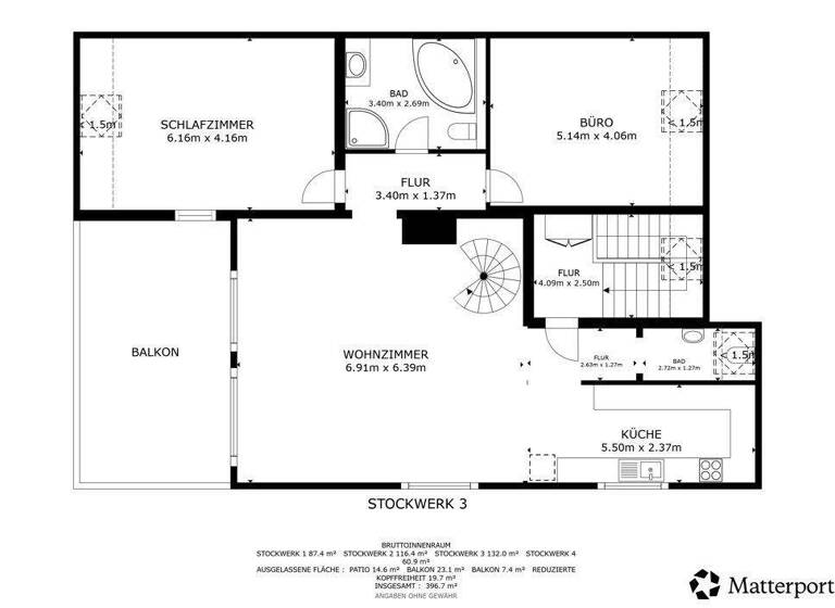 Mehrfamilienhaus zum Kauf 1.150.000 € 10 Zimmer 292 m² 450 m² Grundstück St. Georgen Freiburg im Breisgau 79111