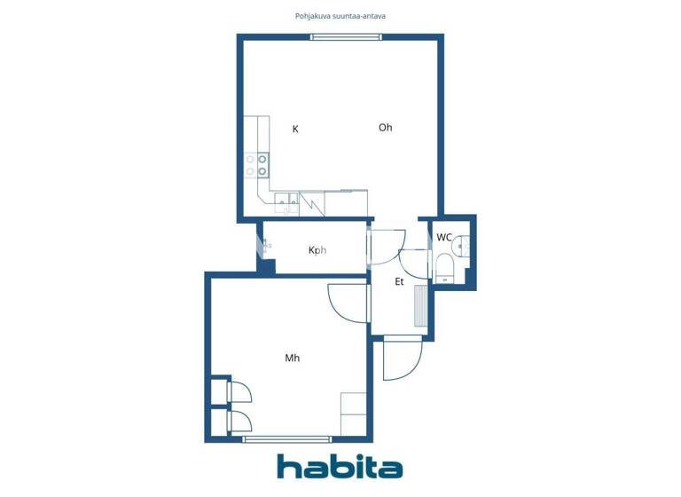 Studio zum Kauf 198.000 € 2 Zimmer 38,5 m² 3. Geschoss Mäkelänkatu 19 Helsinki 00550