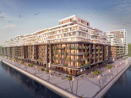 Terrassenwohnung zum Kauf - Erstbezug provisionsfrei 2 Zimmer 38,1 m² frei ab sofort Heyki 31 Stettin 70-631