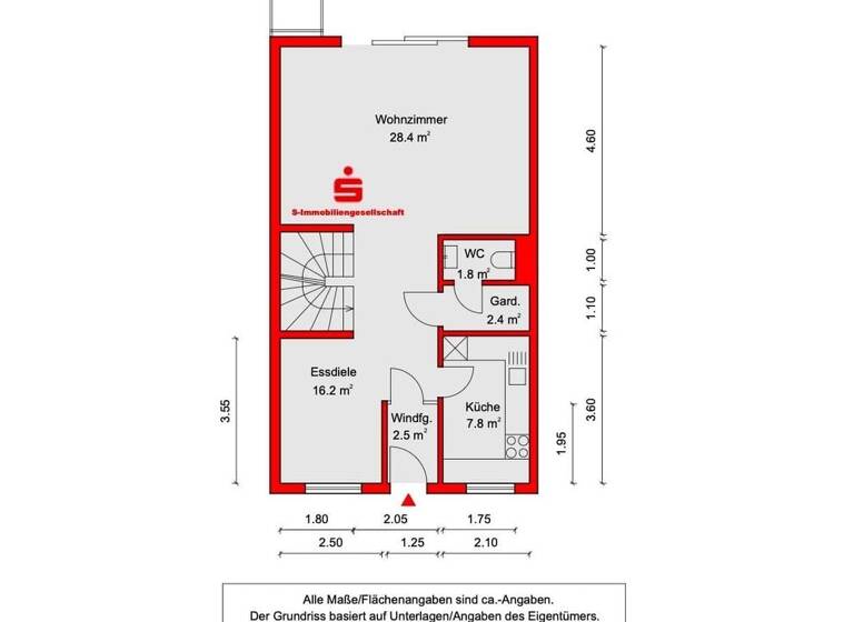 Reihenendhaus zum Kauf 315.000 € 4,5 Zimmer 118,1 m² 326 m² Grundstück St. Lorenz Nord Lübeck 23554