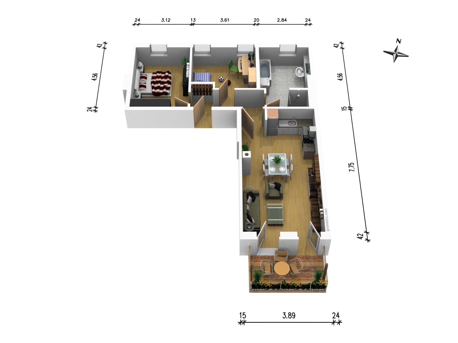 Wohnung zur Miete 1.060 € 3 Zimmer 75,7 m²<br/>Wohnfläche 1.<br/>Geschoss ab sofort<br/>Verfügbarkeit Kesselsdorfer Straße 187/189 Niedergorbitz/Roßthal Dresden 01169