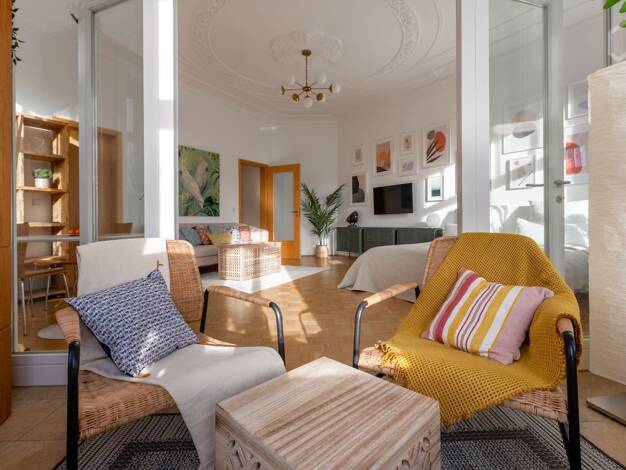 Studio zur Miete Wohnen auf Zeit 990 € 1 Zimmer 50 m² frei ab 02.08.2026 Stötteritz Leipzig 04299