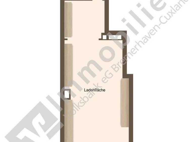 Laden zur Miete 800 € 2 Zimmer 63 m² Verkaufsfläche Zeven 27404