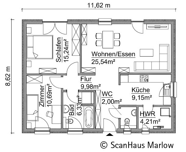 Einfamilienhaus zum Kauf 305.355 € 3 Zimmer 83 m²<br/>Wohnfläche 754 m²<br/>Grundstück Kitzscher Kitzscher 04567