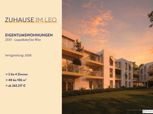 Wohnung zum Kauf 268.071 € 2 Zimmer 47,7 m² 2. Geschoss Leopoldsdorf 2333