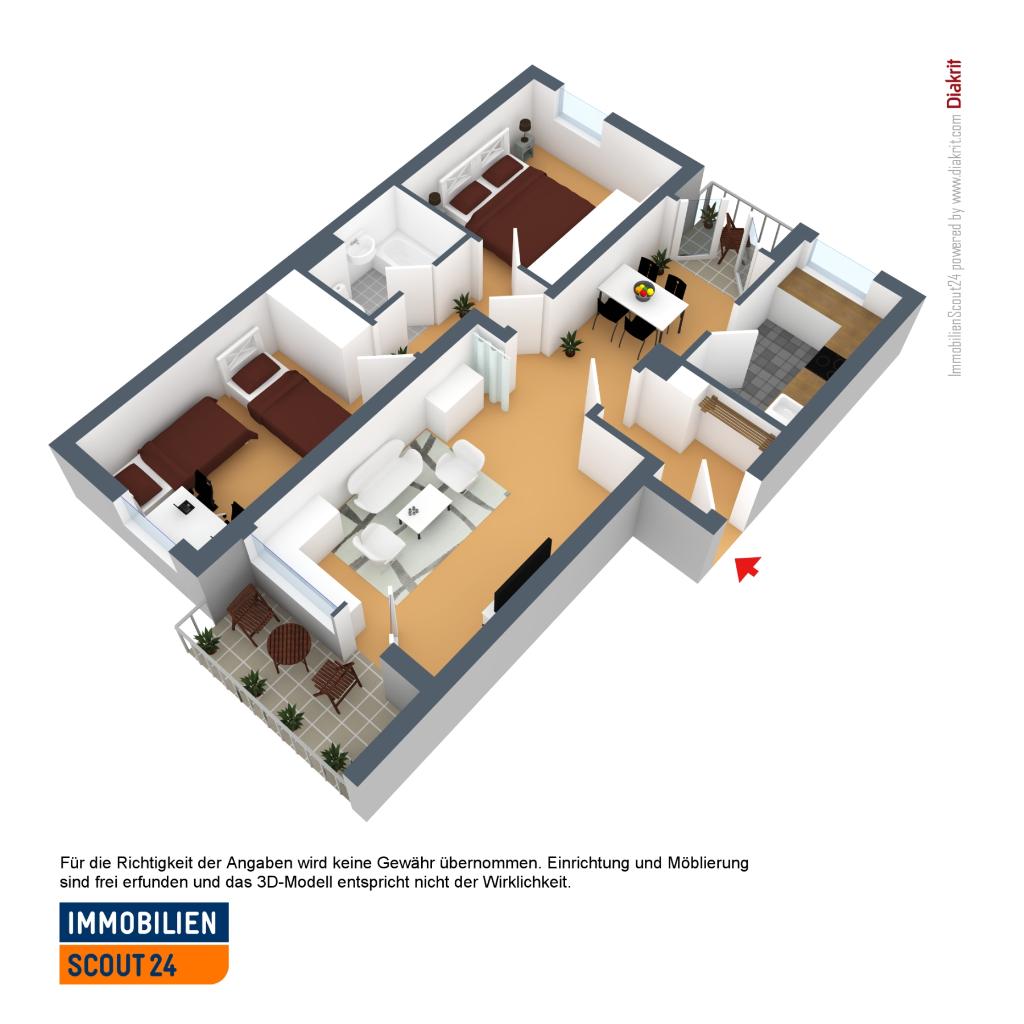 Wohnung zur Miete 719 € 3 Zimmer 73,6 m²<br/>Wohnfläche 1.<br/>Geschoss Alfred-Nobel-Straße 48 Kannenhof - Meigen Solingen 42651