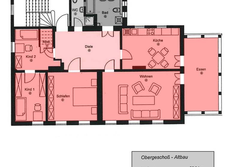 Wohnung zum Kauf 425.000 € 4 Zimmer 122,7 m² 1. Geschoss Am Horn 45 Parkvorstadt Weimar 99425