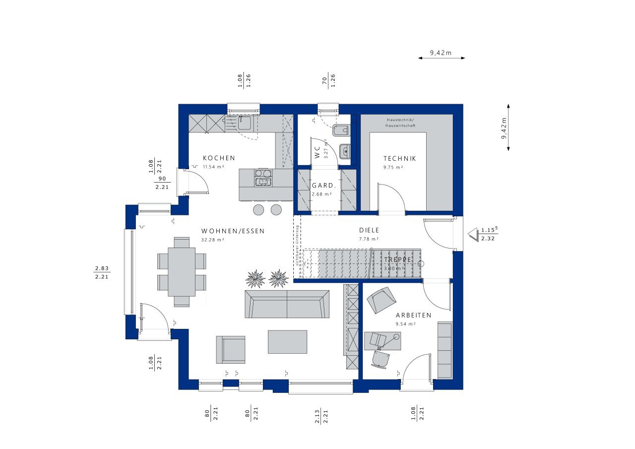 Haus zum Kauf 520.000 € 5 Zimmer 145 m²<br/>Wohnfläche 500 m²<br/>Grundstück Felldorf Starzach 72181