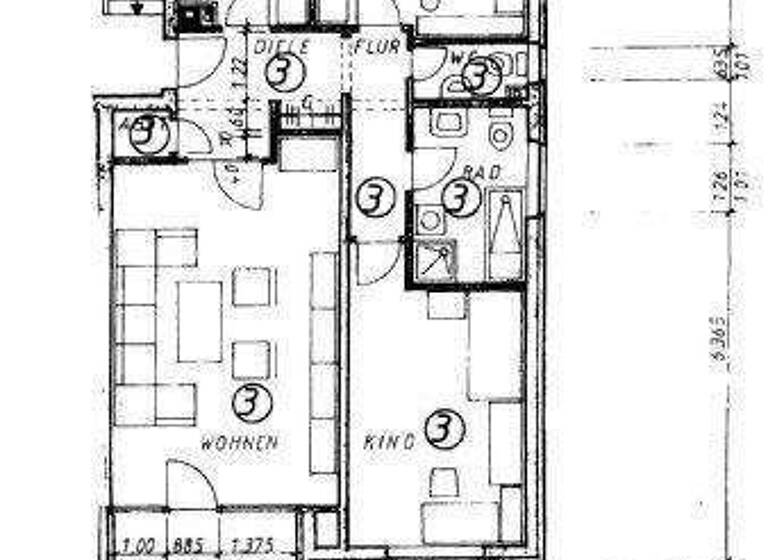 Wohnung zur Miete 590 € 3 Zimmer 88 m² 1. Geschoss frei ab 15.03.2026 Wesel 46483